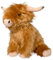 Glamour Girlz Fluffy Soft Cute Plush Highland Cow Weighted Door Stop Decor Ornament Gift Heavy Weight Brown 1 Set 1 Piece