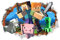 Yoimckay Aufkleber Creeper, Wandaufkleber, Kinderzimmer, Babyzimmer, Wanddekoration, Gamer, 3D, Wandaufkleber, für Jungen, Schlafsaal, für Kinder, Schlafzimmer, Dekoration, PVC, selbstklebend