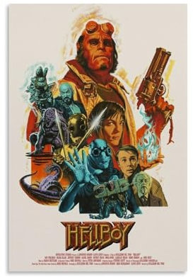 CBEJFGTX Hellboy Movie Poster Poster Dekorative Malerei Leinwand Wandkunst Wohnzimmer Poster Schlafzimmer Malerei 12x18inch(30x45cm)