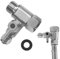 T Stück Wasseranschluss Adapter - 3/8x3/8x1/4 Wasserhahn Adapter, Absperrventil Adapter Zum Anschluss Von 2 Geräten, für Wasserfilter/Umkehrosmose/Side-by-Side Kühlschränke