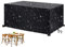 Strapazierfähige 420D Rattan-Gartenmöbelabdeckung, wasserdicht, winddicht, Anti-UV-Terrassentischabdeckung für Outdoor-Sofa und Tisch-Set, 160 x 90 x 75 cm