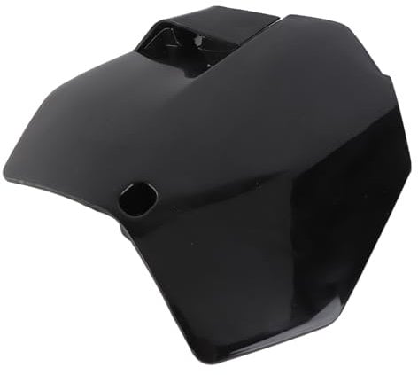 Aramox Dirt Bike Name Number Plate Front License Plate Cover Easy Installation Unique Design Stand Out with Sleek Black Finish for Motocross Enthusiasts (Black)
