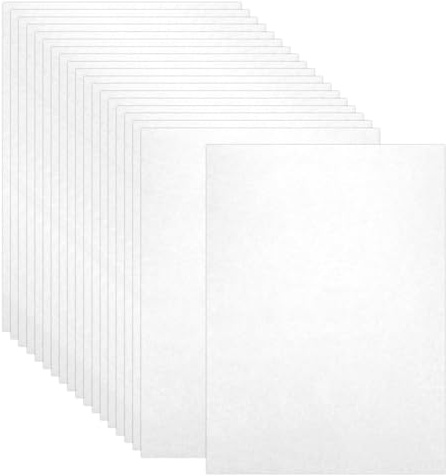DONQTWAY 20 Stück Schrumpffolie, Schrumpffolie Bedruckbar A4 Transparent, Shrinking Paper, Prägefolie, Schrumpfpapier, Shrink Folie, Folienspaß für DIY Deko, Schlüsselanhänger, Handwerk