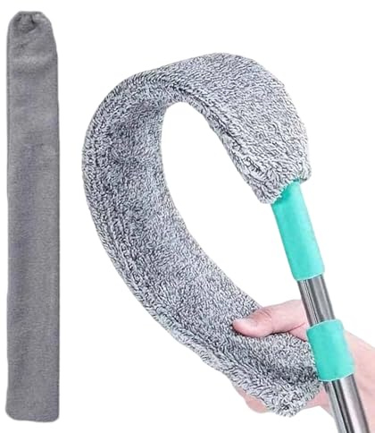 Woalopted Plumero para Debajo De Muebles,Herramientas De Limpieza De Microfibra con Mango Largo,Plumero De Microfibra para Limpieza Bajo Electrodomésticos | para Suelo Grietas Sofá Fondo del