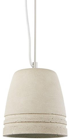 Loocida Sonnenstein Studie 21 Lámpara de techo de hormigón (moderno diseño industrial, portalámparas E 27, uniforme distribución de luz, iluminación colgante)