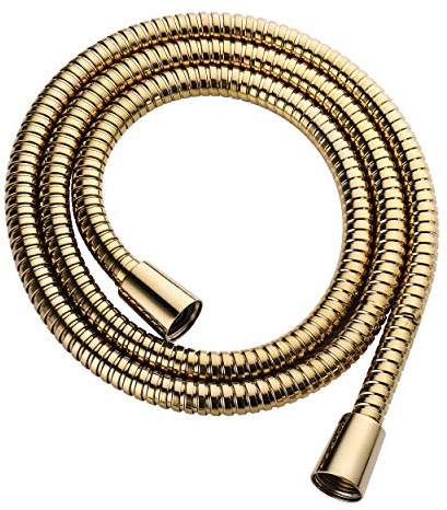 Omnires Duschschlauch, Gold, Edelstahl, 125 cm
