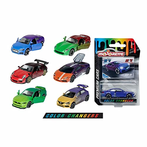 Majorette Farbwechsler, Fahrzeuge aus Druckguss, Spielzeugautos, 1 Einheit, zufälliges Modell