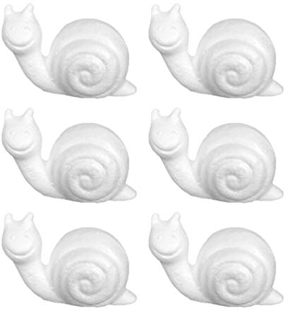Amosfun Kunsthandwerk Mit Styroporkugeln 6 Stücke Styroporkugeln Styroporformen Styroporfiguren Schnecke Kugeln Dekofigur Tierfigur Weihnachtskugeln DIY Basteln