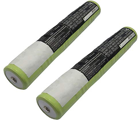subtel, Batterie pour Lampe Compatible avec MagLite ML500 Compatible avec Streamlight ML500 Compatible avec MagLite 9032 (5000mAh, 6V) 2X Batterie de Remplacement NiMH 6V