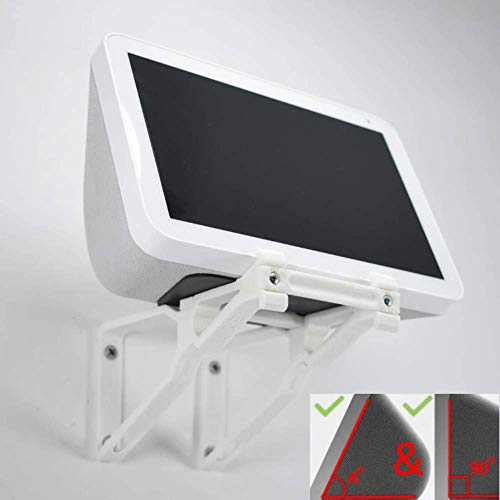 Echo Show 8 Wandhalterung, verstellbar, neigbar, multifunktional, aufrecht und abgewinkelt