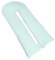 Lancashire Bedding Big C U Maternity Pregnancy Pillow Case – 150 x 35 cm Pillowcase with Zip Fastening – Mint Cover for Nursing Mothers, Soft and Comfortable Cover