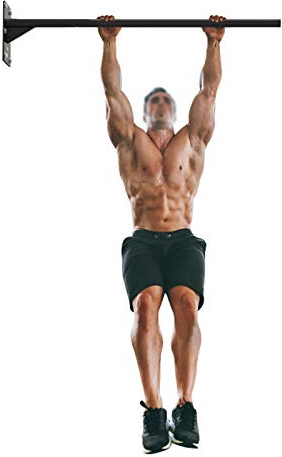 JDKC- Klimmzugstange Klimmzugstange für Heim-Fitnessgeräte, Einpoliger Wand-Innen- und Außenbalkon, Klimmzugstange aus Hochwertigem Stahlrohr/Edelstahl, 200 Kg Power Rack (Color : Black)