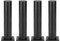 4 Pieds de Meubles réglables Pieds de meuble en aluminium Pieds de support en métal Pieds de canapé Pieds d'armoire Pieds de Table en Métal,Matériau épais,noir(25cm)
