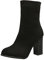 Stivaletti Stivali Invernali Scarpe Moto Stivali da Donna Moda Scarpe a Punta Tacco Alto con Stampa Serpente Scarpe con Cerniera di Grandi Dimensioni (42,Nero)