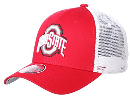 Zephyr Men's Standard Adjustable Snapback Hat Big Rig, Ohio State Buckeyes Red