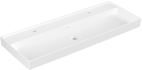V&B Schrankwaschtisch Collaro 120x47cm, ohne Überlauf, weiß