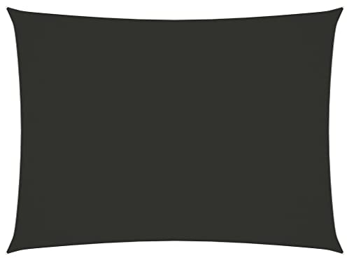 vidaXL Sonnensegel Wasserfest Sonnenschutz Windschutz Sonnendach UV Schutz Garten Terrasse Balkon Oxford-Gewebe Rechteckig 2x3,5m Anthrazit