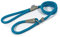 Ancol Viva Reflective Rope and Leather Slip Dog Lead - Blue - Lightweight Weatherproof Durable Puppy Training Accessory - 1.2m x 10mm