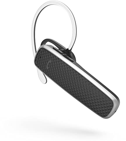 Hama Bluetooth Headset mit Mikrofon (In Ear Kopfhörer Mono mit Sprachsteuerung Siri und Google Assistant, als Freisprecheinrichtung im Auto, für Videokonferenzen, Homeoffice, Callcenter, eLearning)