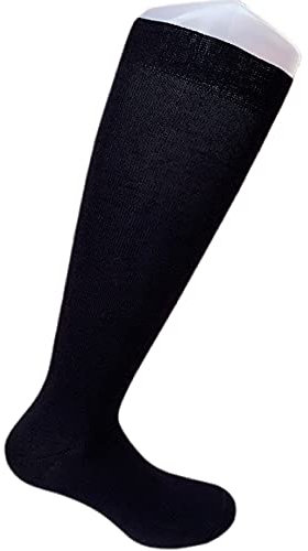 Infinity 12 Paia Calze Lunghe Donna a pois fantasia in Caldo Cotone 100% Morbide di qualità elasticizzate (Nero, 35-40)