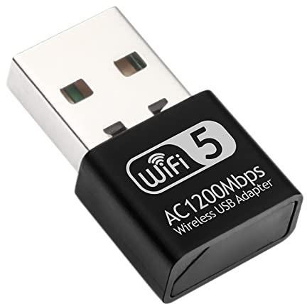 USB WiFi Adapter for PC, AC1300M USB WiFi Dongle 802.11ac Wireless Network Adapter with Dual Band 2.4GHz/5Ghz for Desktop Laptop Support Windows 10/8/7/XP, MAC OS, Linux etc