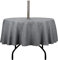 youngseahome Outdoor-Tischdecke, knitterfrei, schmutzabweisend, wasserdicht, Polyesterstoff, Tischdecke mit Reißverschluss, Schirmloch für Picknick/Party/Abendessen, Terrasse, Garten (152,4 cm, rund