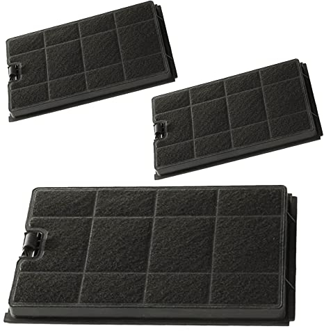 Elica – Filtro Carbone Originale Cappa Cucina Mod F00210 - Kit 3 pezzi