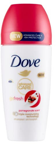 12x Dove Deo Advanced Care Granatapfel Roll On Deodorant, Antitranspirant Deodorant, Schutz bis zu 48 Stunden 50 ml + Italian Gourmet Polpa 400g