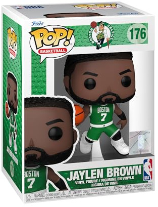 Funko POP! NBA: Celtics - Jaylen Brown | Offizieller Fanartikel und Merch - Vinyl Sammelfigur als Regal Deko - Geschenkidee zum Geburtstag für Fans und Sammler