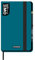 Mitama Taccuino Large PETROLIO - MEMO BOOK - NOTEBOOK - Copertina Soft Touch - Tasca interna + Matita Inclusa - Fogli a Quadretti 5 mm - 13 x 21 cm