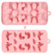 Moldes de Silicona de Pascua para Chocolate Dulces, Moldes de Chocolate de Pascua Moldes de Pato Herramienta para Hornear y Bricolaje para Fiestas de Pascua, Artesanías de Resina (Rosa)