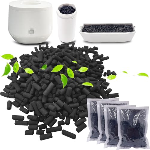 PurifyLogix Activated Charcoal Filters, 4 Pack - Odor Absorbing for Lomi Kitchen Composter, Long-lasting Use, Eco-Friendly Choice