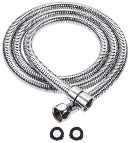 MKB Stainless Steel Shower Hose Anti-Kink & Anti-Explosion Shower Hose for Hand Held Shower Heads Lightweight and Flexible (1.2 Meter)