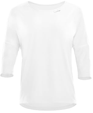 Winshape Damen Functional Light and Soft ¾-arm Top Dt111ls Yoga-Shirt, Ivory, XXL EU