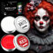 Maquillage Halloween pour Visage Clown, Peinture Rouge et Blanc Makeup pour Enfant Adulte, Kit Peinture Corporelle pour Halloween Carnaval Théâtre Cosplay Fantaisie SFX Maquillage