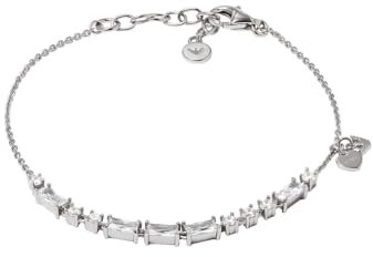 Emporio Armani Damenarmband aus Sterlingsilber mit Karabiner- oder Schieberverschluss, Sterling Silber
