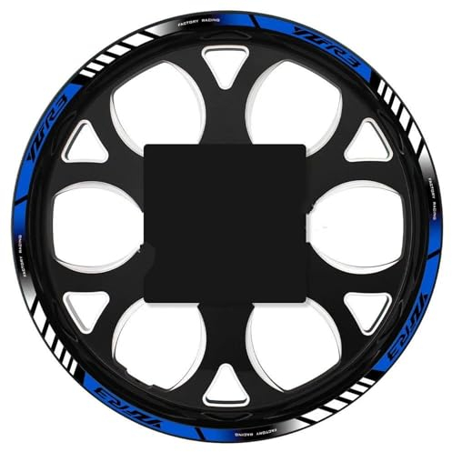 NOHEEU Radaufkleber Motorradzubehör Radaufkleber Reflektierende Radaufkleber Abziehbilder Reflektierende Felgen Für R3 YZF-R3 Yzfr3(Style 3)
