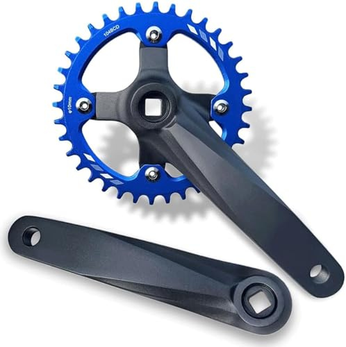 Set Di Pedivelle Conicità Quadrata Guarnitura 152Mm/165Mm/170Mm 104BCD Guarnitura Per Mountain Bike 32T 34T 36T 38T Corona Bici, Pedivella Bici, Pedivelle Mtb C,32T-152mm