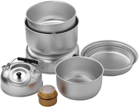 Ensemble de cuisine de camping,Ensemble de cuisine de camping - C Ensemble de cuisine ampli 10 pièces | Batterie de cuisine de Camping en aluminium, batterie de cuisine de Camping, ensemble de cuisine