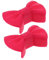 Garneck 2 Pairs Insulation Clip Kitchen Hot Pads Oven Glove Cookware Handle Covers Kitchen Clips Pan Gripper Clip Pan Lid Holder Kitchen Utensil Holder Mini Oven Mitts Hutch Red