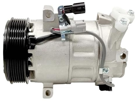 Compresor de aire acondicionado VCS14EC compatible con Renault Clio 2012 a 2019 92600-1243R Z0017502D 926001243R 926000217R 926000734R 926004183R 926007953R(With 6 groove pulley)