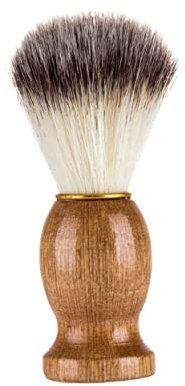FRCOLOR Brosse à Barbe Bois Naturel Avec Poils Fins Pour Homme Pour Rasage Et Soins Du Visage Pratique Et Portable