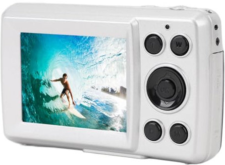1080P Digital Camera, 16MP Mini Camera with 2.4 Inch LCD Display 16X Digital Zoom, Compact Kids Camera with 32GB SD Card, Retro Style for Boys Girls Teens, Supports Up to 128GB