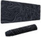 Large Game topo Tapis de Souris Tapis de Souris Terrain Noir et Blanc avec Base en Caoutchouc antidérapant Extended XXL Long Clavier Pad de Table Grand Tapis de Souris 31,5 x 11,8 Pouces