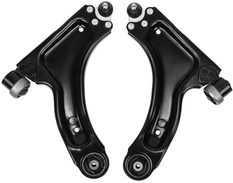 Querlenker Satz Vorderachse vorne unten links & rechts mit Lagerbuchse und Traggelenk Kompatibel mit Opel Combo, Combo Tour, Corsa C X01, Tigra Twintop X04