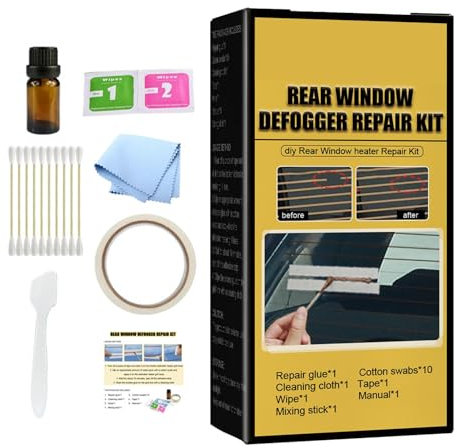 Cushangty Rear Window Defroster Repair Kit,Fixes Scratched Broken Defroster Heater Grid Lines Car Repair Tool for Scratched Defroster
