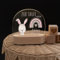 wunderwunsch - Personalisiertes Nachtlicht dimmbar für Babys - Individuelle Lampe für Kinder - Personalisierte Geschenke Kinder - Taufgeschenk - Geschenk zur Taufe (Hase)