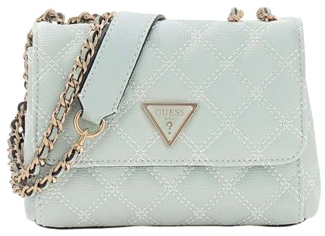 GUESS Umhängetasche Schultertasche Giully II Mini 2 Compartment Convertible Flap Light Sage mint