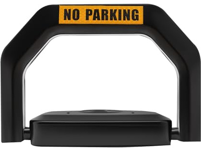 HOARLICN 12W Elektrisch Parkplatzsperre Mit Fernbedienung, Parkplatzsperre Klappbar Absperrpfosten Klappbar Mit Fernbedienung180° Pufferschutz For Wohngebieten, Einkaufszentren Ip67 Wasserdichter