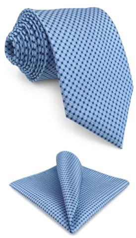 S&W SHLAX&WING Herren Krawatte Blau Punkte Geschäftsanzug Seide Suit